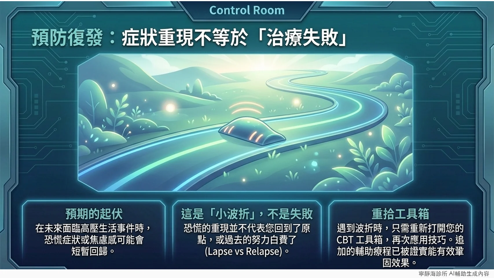 恐慌症復發預防:症狀短暫回歸是小波折,不是治療失敗